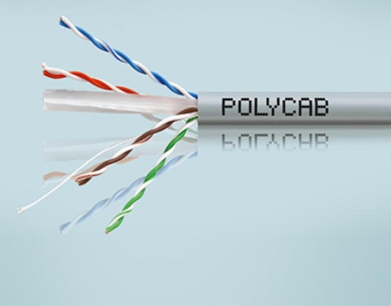 Picture of Polycab LAN Cables CAT6A FTP Armoured / Flexible Armoured , 1000m, FR-PVC jacket