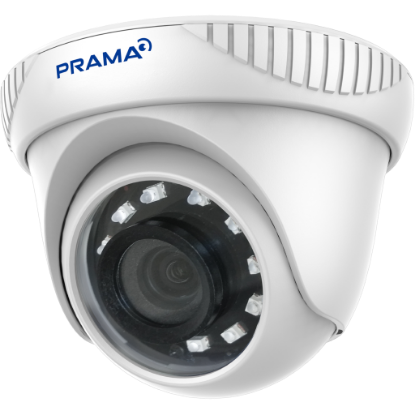 Picture of Prama 2 MP Dome, 1 MP and 2 MP TVI Camera / Only TVI Output, White colour