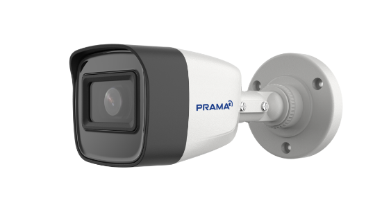 Picture of Prama 5 MP Bullet, 2 MP and 5 MP 4 in One Camera - Support HDTVI/AHD/CVI/CVBS, White colour