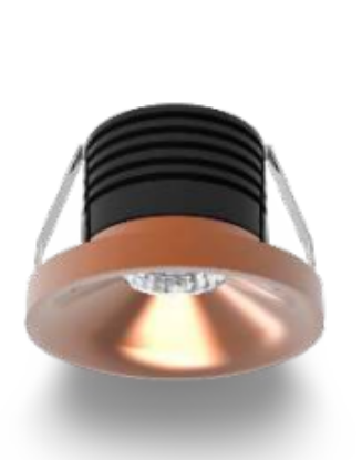 Picture of Bongo ML-C126 CP Recessed COB Downlight System - 03W, Copper Colour