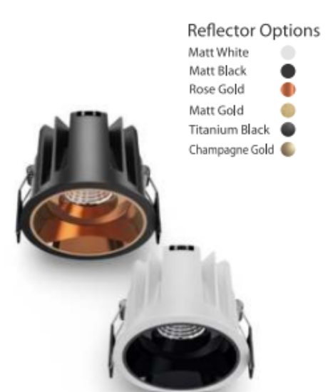 Picture of  Rosella-B ML-C1971B  Recessed COB Downlight System - 30W, White/Black Colour