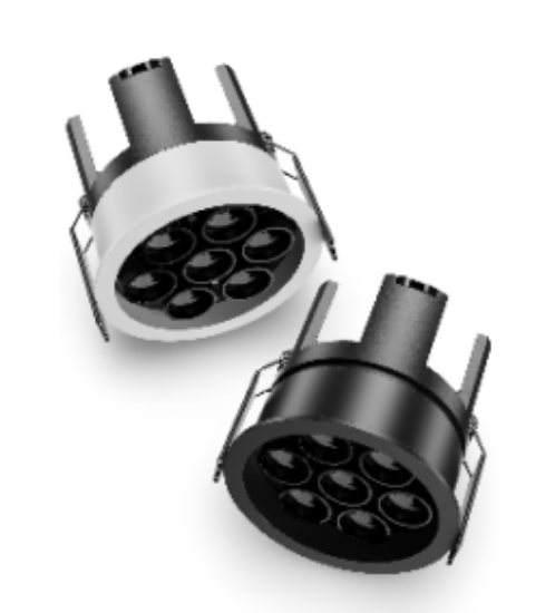 Picture of  Luxana M3-C2222 Recessed COB Downlight System - 15W, White / Matt Black Colour