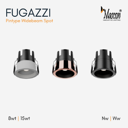 Picture of  Fugazzi M3-C2223 Recessed COB Downlight System - 08W, White / Matt Black Colour