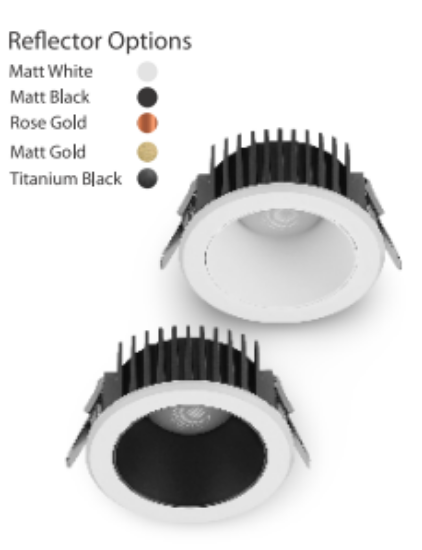 Picture of  Pecora ML-C190 Recessed COB Downlight System- 12W, White/Black Colour