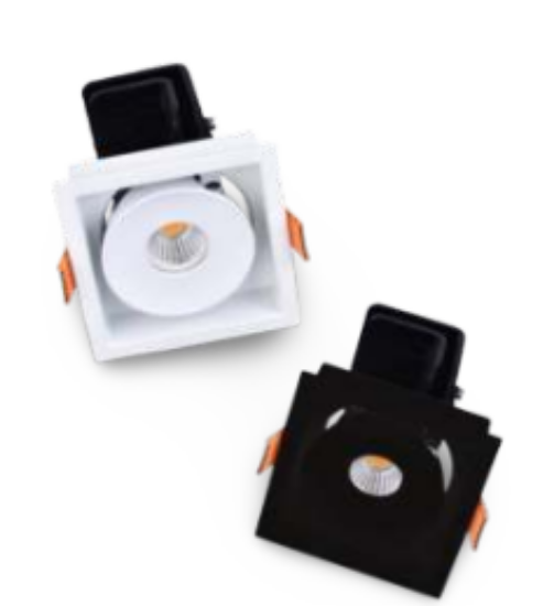 Picture of Lorrain ML-C183 SQ Recessed COB Downlight System- 12W, White/Black Colour