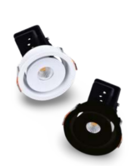 Picture of Lorrain ML-C183 RD Recessed COB Downlight System- 12W, White/Black Colour