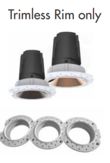 Picture of Tassia Trimless Attach Recessed COB Downlight System , White/Black Colour