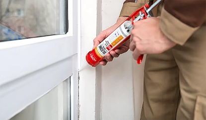 Picture of Buildingsteps Homey 860 Multi-Use Sealant is a one–part, neutral cure, multi-purpose silicone sealant Glass, aluminium, ceramics, tiles