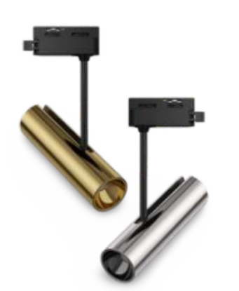 Picture of Lucchino ML-T513 Surface Spot / Track Lighting System- 08W, Gun Black/Brass/Copper/Matt SS Colour