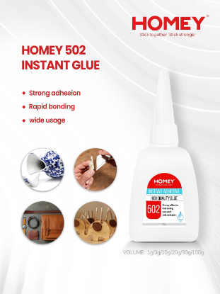 Picture of Homey Instant Glue 502, Transparent Adhesive