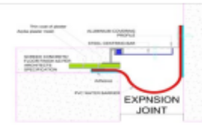 Picture of Aluminium Expansion Joints, Floor to Wall 25 mm Off set 