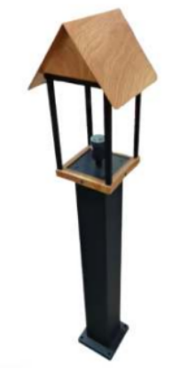 Picture of MS-OB1313, Weber, Outdoor Bollard Systems - upto 60W,  Sand Black & Wood Colour