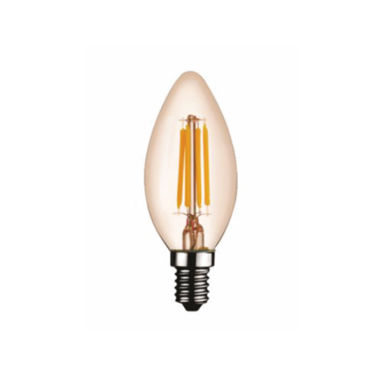 Picture of ML-B203(C35), Aramis, LED Lamos/ Filament Bulbs - 04W,  Amber Glass Colour