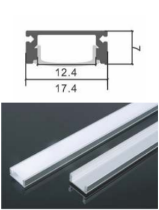 Picture of ML-P302, Aluminum Profile, 2mtr, Matt Aluminum Colour