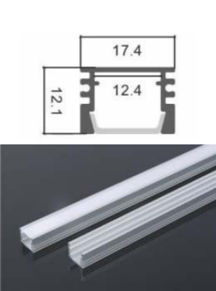 Picture of ML-P304, Aluminum Profile, 2mtr, Matt Aluminum Colour