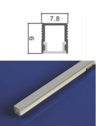 Picture of ML-P306, Aluminum Profile, 2mtr, Matt Aluminum Colour