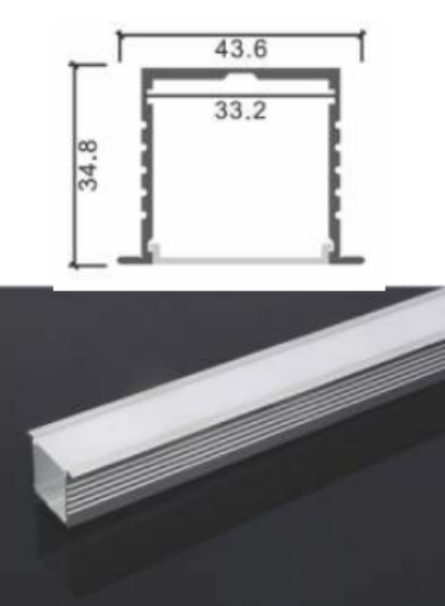 Picture of ML-P310, Aluminum Profile, 2mtr, Matt Aluminum Colour