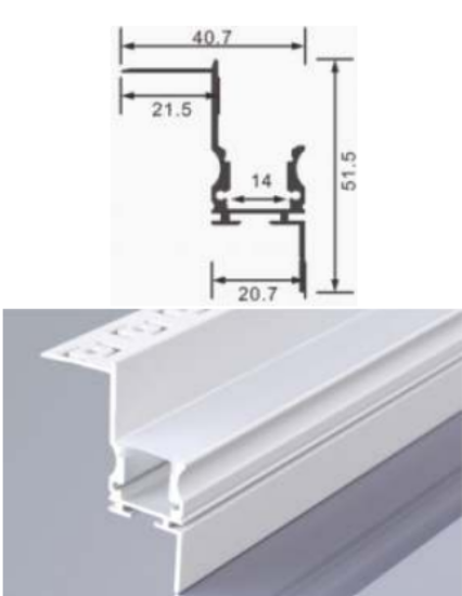 Picture of ML-P346, Aluminum Profile, 2mtr, White Colour