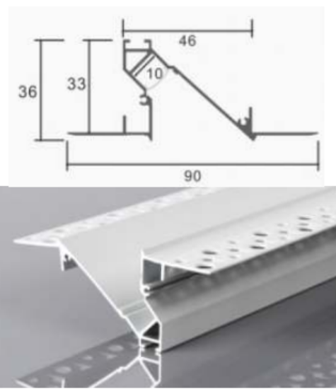 Picture of ML-P350, Aluminum Profile, 2mtr, Matt White Colour