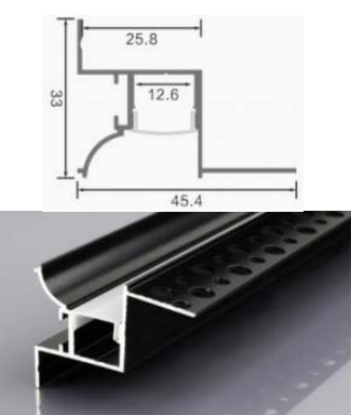 Picture of ML-P351, Aluminum Profile, 2mtr, Black Colour