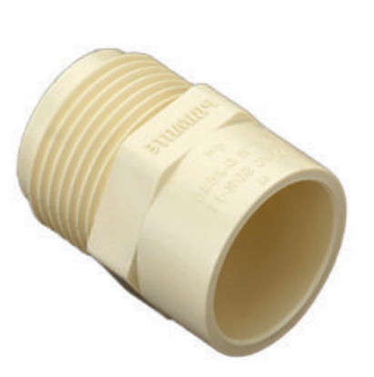 Picture of CPVC Plain MTA, Plain Fittings- 3/4 Inch, Cream Colour