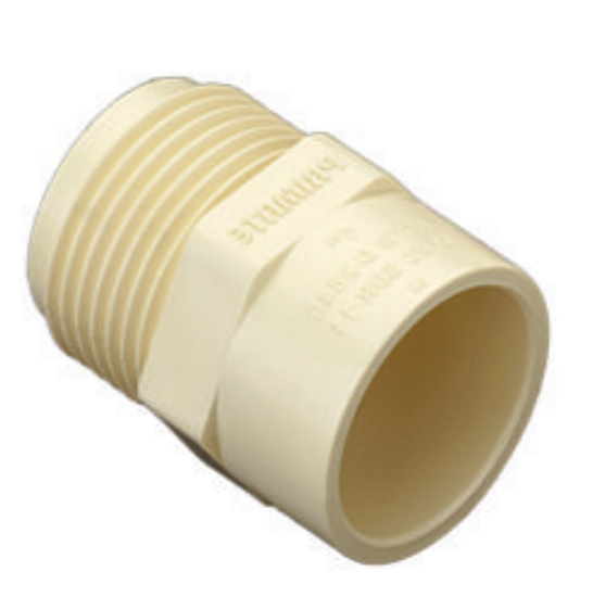 Picture of CPVC Plain MTA, Plain Fittings- 1-1/4 Inch, Cream Colour