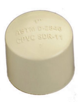 Picture of CPVC Plain End Cap, Plain Fittings- 1 Inch, Cream Colour