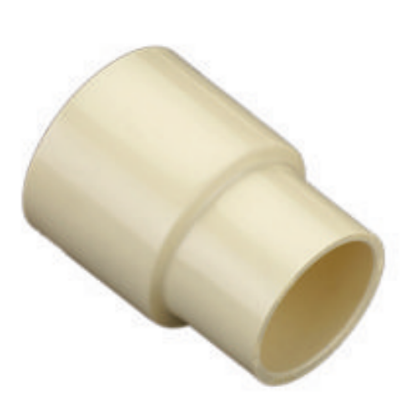 Picture of CPVC Plain Reducer Coupler, Plain Fittings- 1*3/4 Inch, Cream Colour