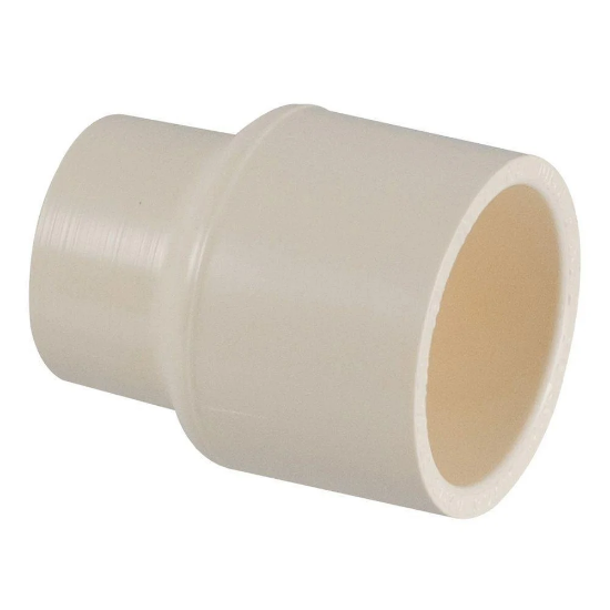 Picture of CPVC Plain Reducer Coupler, Plain Fittings- 1*3/4 Inch, Cream Colour