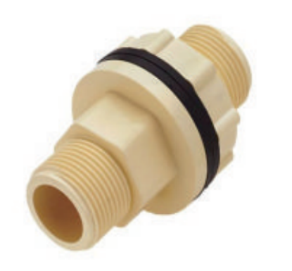 Picture of CPVC Plain Tank Nipple Socket, Plain Fittings- 3/4 Inch, Cream Colour