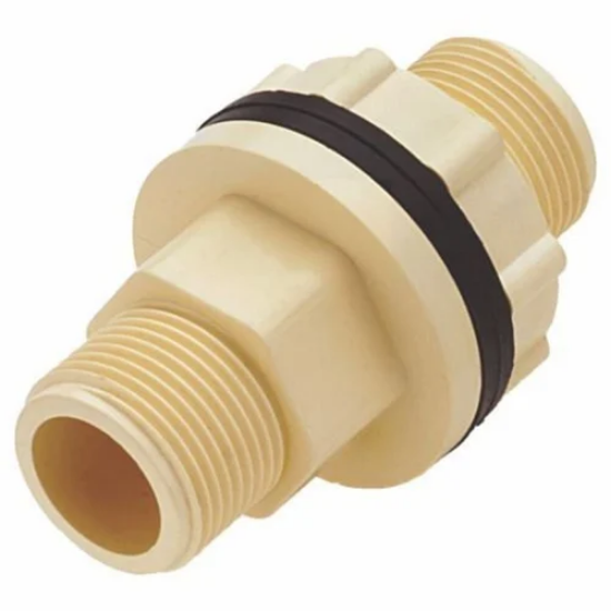 Picture of CPVC Plain Tank Nipple Socket, Plain Fittings- 3/4 Inch, Cream Colour