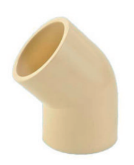 Picture of CPVC Plain 45* Elbow, Plain Fittings- 3/4 Inch, Cream Colour