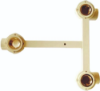 Picture of CPVC Wall Mixer, Plain Fittings- 3/4*1/2 Inch, Cream Colour