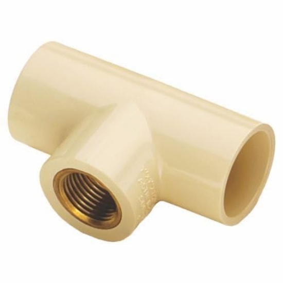 Picture of CPVC Brass Tee, CPVC Brass Fittings-3/4 Inch, Cream Colour