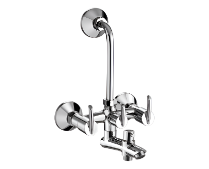 Picture of  DE-11N, Essess Series, Deon Wall Mixer 3 In 1 With Provision For Telephonic Shower & Overhead Shower With Cartridge