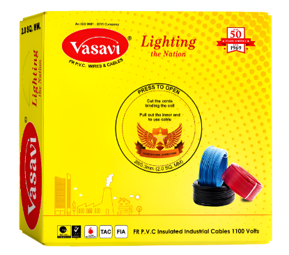 Picture of Vasavi PVC Cable Multi Strand Single Core Unsheathed Flexible Cables With Copper Conductor-1.0 Sqmm