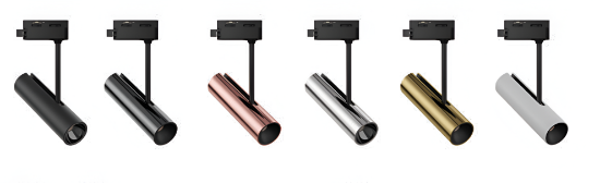 Picture of ALT1041, Magnum Track Spot, Antiglare, Magnetic Track Light - 8W, Black/White/Gun Black/Rose Gold/Chrome/Brass