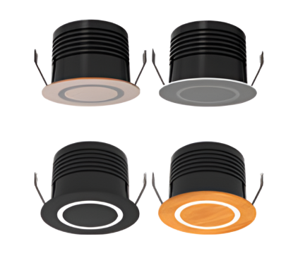 Picture of ALT0945, Circle, COB Spotlight, Magnetic Track Light - 5W, Black/White/Rose Gold/Wood