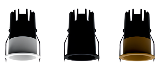 Picture of ALT0820, Quad Round, COB Downlight, Magnetic Track Light - 10W, Black/White/Sand Gold