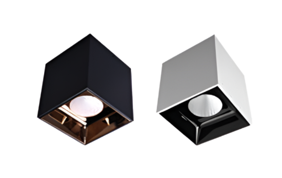 Picture of ALT0697, Shimmer II Squuare, COB Surface, Magnetic Track Light - 7W, White+Black/Rose Gold & Black+Black/Rose Gold