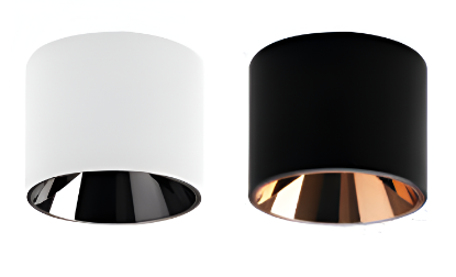 Picture of ALT0676PKW / ALT0677BLK, Glimmer, COB Surface, Magnetic Track Light - 7W, White + Shiny Black/Black + Rose Gold