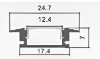 Picture of ALT0403 ECO, Profile Series, Conceal Profile-2M 