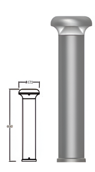 Picture of ALT0580BL60, Outdoor Bollard Series -12W, Dark Grey