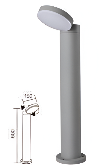 Picture of ALT0544, Outdoor Bollard Series -12W, Dark Grey