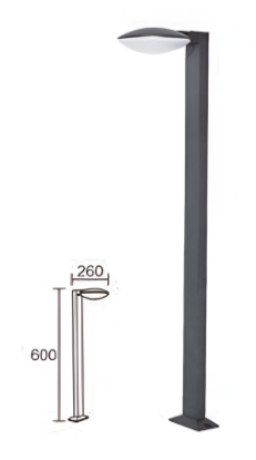 Picture of ALT0549, Outdoor Bollard Series -18W, Dark Grey