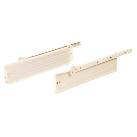 Picture of Ebco, FPDS86-40-6, Full Panel with 6mm Bottom Track (Ht.86mm), Drawer Slides and Hinges, Ivory - 400mm