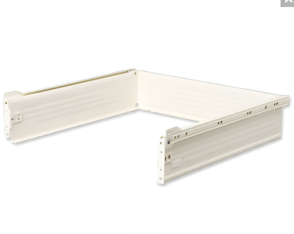 Picture of Ebco, FPQ54-40-40, Full Panel Quick Fit (Ht.54, 86, 125mm), Drawer Slides and Hinges, Ivory - 54 x 400 x 400mm