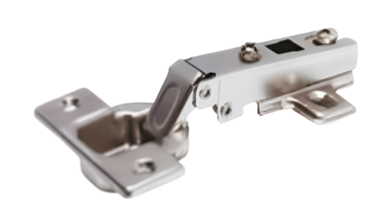 Picture of Ebco, E-HS1, Slip on Hinge - Euro - Overlay, Half Overlay & Inset, Primary Series, Hinges, Nickel Plated- 35mm