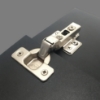 Picture of Ebco,  HC1-I-M1,  Click on Hinge (I) - 4 hole mounting plate (Overlay, Halfoverlay & Inset),  Click on Hinge (I), Nickel Plated- 35mm