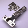 Picture of Ebco,  HC1-I-M1,  Click on Hinge (I) - 4 hole mounting plate (Overlay, Halfoverlay & Inset),  Click on Hinge (I), Nickel Plated- 35mm